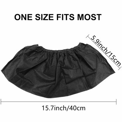 100 Count Disposable Boot & Shoe Covers – Non-Slip Foot Booties for Indoor & Outdoor Use, Home & Workplace Protection