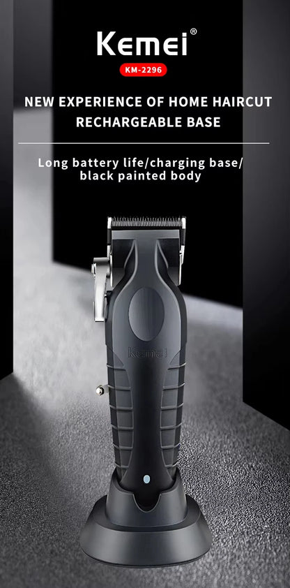 Kemei Professional Hair Clipper Kit – KM-2296, KM-2299, KM-1102 Electric Shaver & Cordless Trimmer for Men’s Hair Cutting