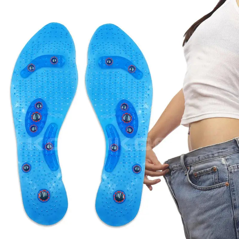 Magnetic Therapy Foot Massage Insoles – Acupressure Point Therapy for Men & Women