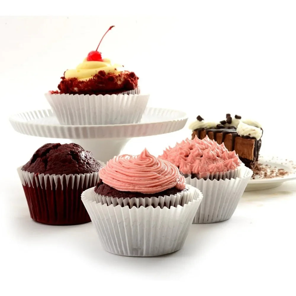 100 Count Food Grade Non-Stick Baking Cups, Greaseproof Cupcake Liners for Desserts & Microwave Use