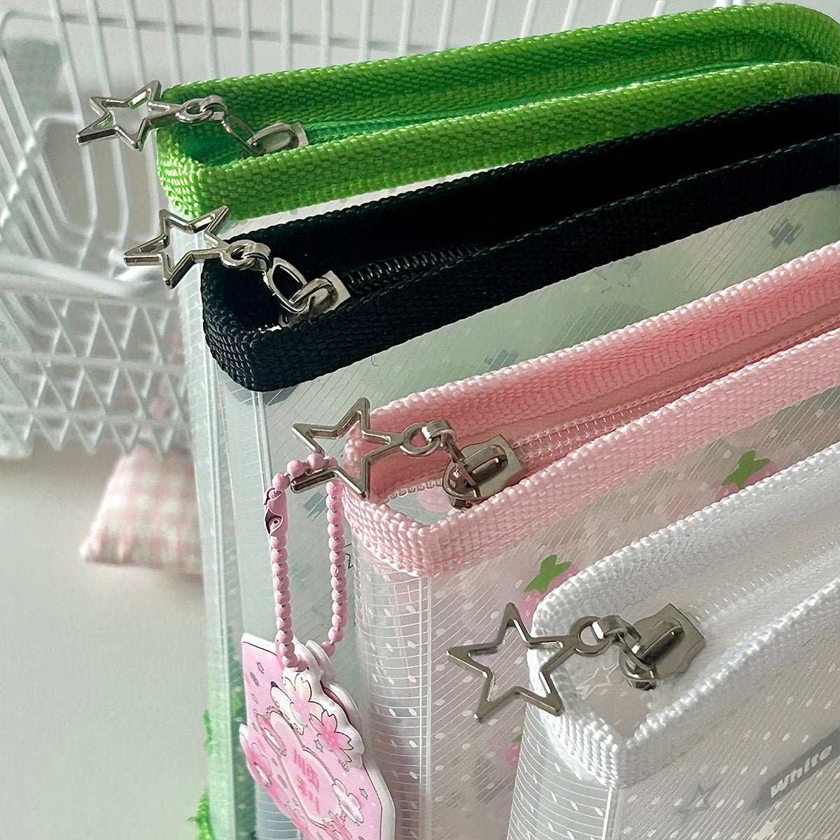 A6 Stationery Storage Folder - Zipper Document Pouch for School & Office Supplies