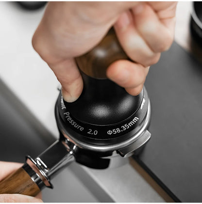 MHW-3BOMBER 30lb Calibrated Coffee Tamper – 51mm/53mm/58mm Flat Espresso Tamper with Spring-Loaded Pressure for Baristas