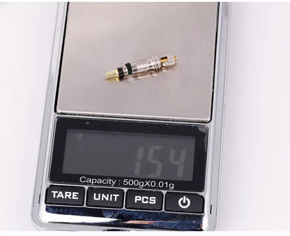 Deemount Presta Valve Core Replacement — Brass FV Nozzle with Alloy Remover Tool for MTB & Road Bikes
