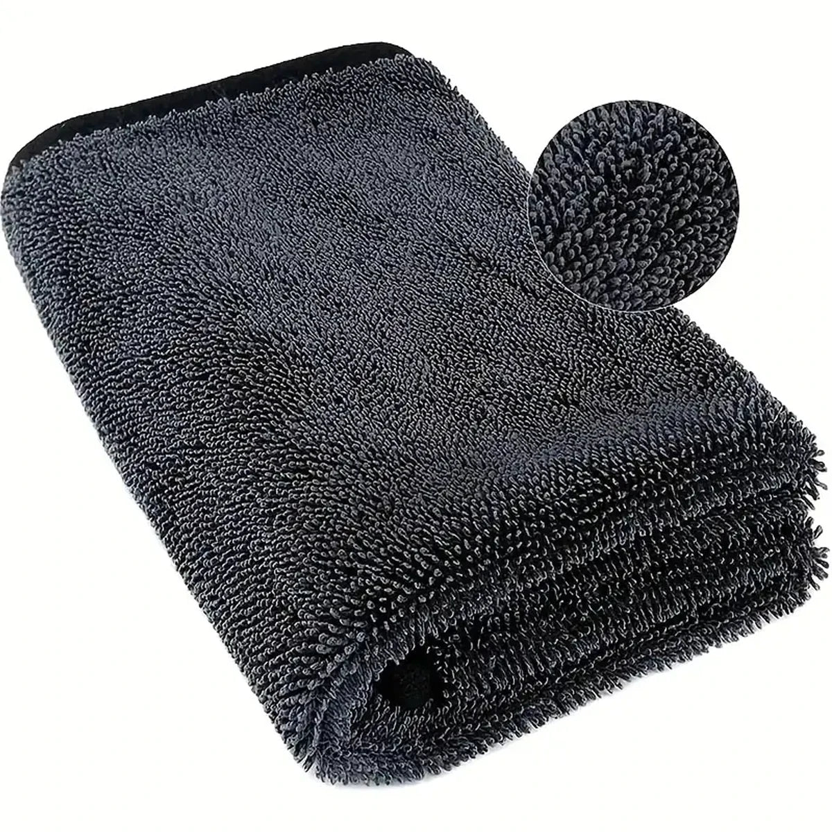 Dark Gray Car Microfiber Towel - Oversized Highly Absorbent Car Wash & Cleaning Cloth