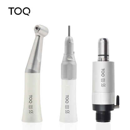 Dental Low Speed Handpiece Kit – Mini Air Motor with 4-Hole Contra Angle & Straight Handpiece for Dentists