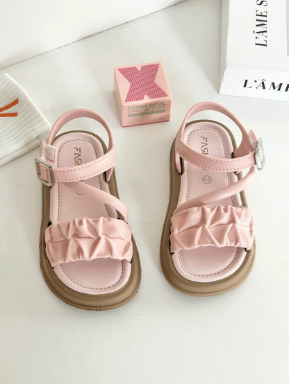 Children's Cartoon Bow Slippers - Breathable Soft Sole Anti-Slip Indoor & Bathroom Shoes for Girls