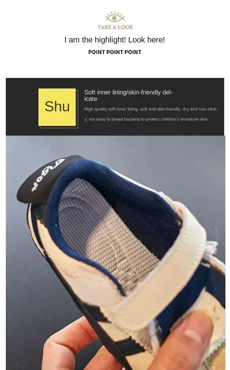 Children's Sneakers – Boys' Lightweight Breathable Sport Running Shoes, Girls' Soft Bottom Casual Student Shoes