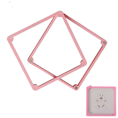 Magnetic Cookie Stencil Holder - Perfect for Fondant, Icing, and Biscuit Cookie Decorating - Stencil Fixing Frame and Silk Screen Holder Supplies