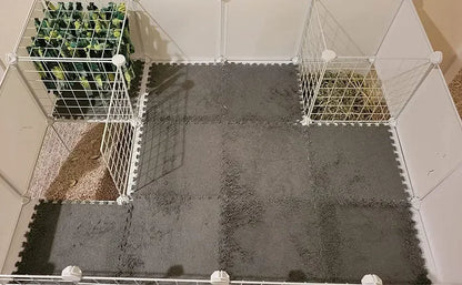4/10PCS Waterproof Cage Liners – Anti-Slip Absorbent Bedding Mats for Rabbits, Guinea Pigs & Small Pets