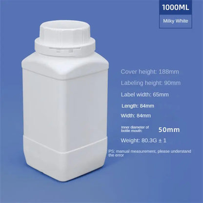 Empty Plastic Bottles 250ML/500ML/1L — HDPE Liquid, Cosmetic, Food & Chemical Storage Containers