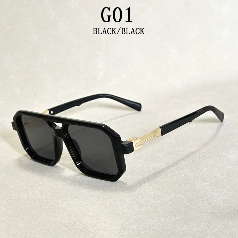 2024 Vintage Fashion Sun Protection Sunglasses – Square Retro Shades for Men & Trendy Women’s Gafas De Sol