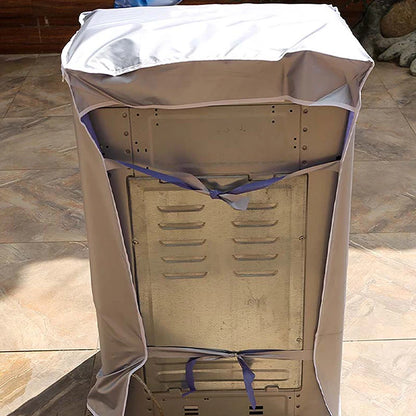 Waterproof Polyester Washing Machine Cover – Dustproof Top Load Dryer Protector with Sunproof Silver Coating