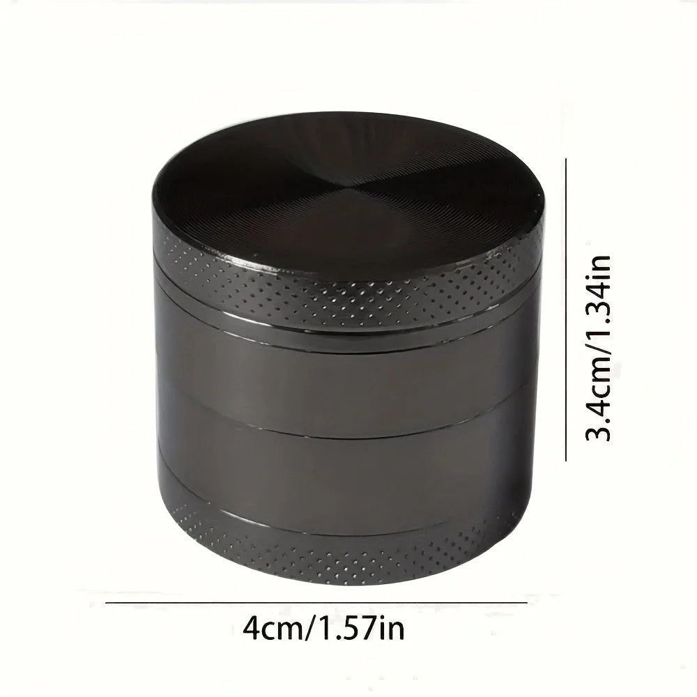 40mm 4-Layer Metal Herb Grinder – Spice & Tobacco Crusher Shredder for Smoking Accessories