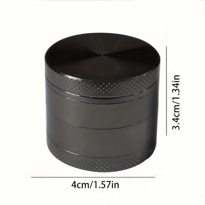 40mm 4-Layer Metal Herb Grinder – Spice & Tobacco Crusher Shredder for Smoking Accessories