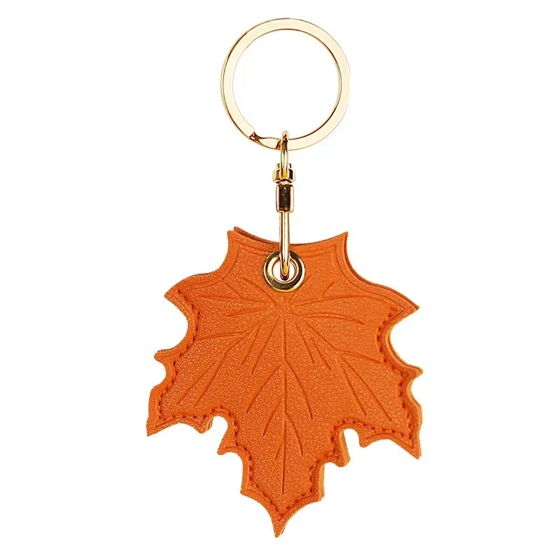 Leather Keychain Case for Apple AirTag – Cute Protective Anti-Scratch GPS Tracker Cover