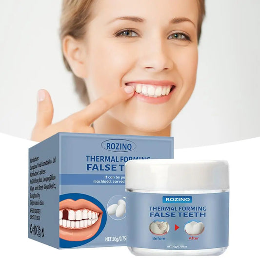 Moldable False Teeth Repair Kit – Tooth Granules & Beads for Temporary Filling, Broken Tooth Fix, Thermal Fit Q6N2