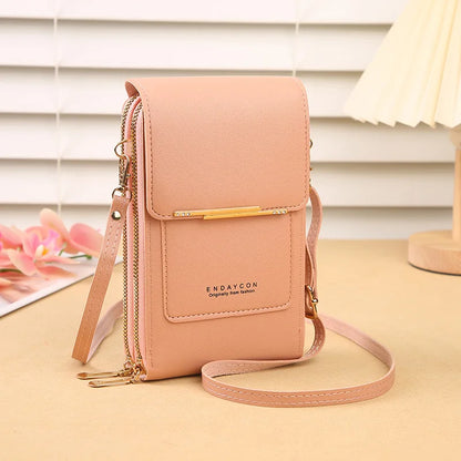 Crazy Bag Women's Fashion Touch Screen Lock Cell Phone Bag – Mobile Phone & Card Holder Crossbody Shoulder Bag