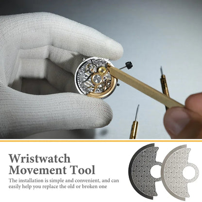 Automatic Watch Rotor Metal Guard - Wavy Pattern Replacement Part for NH35 NH36 4R35 4R36 7S Movements & SKX007 Repairs