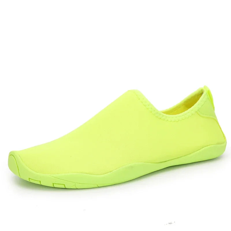 Solid Color Unisex Quick-Drying Aqua Sneakers - Children’s Swimming & Beach Water Shoes, Barefoot Shoes for Women