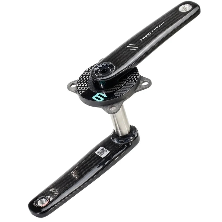 Road Bike Carbon Fiber Crankset - 165/167.5/170/172.5mm BCD 110mm Titanium Alloy 24mm Axis for Shimano Folding Bikes