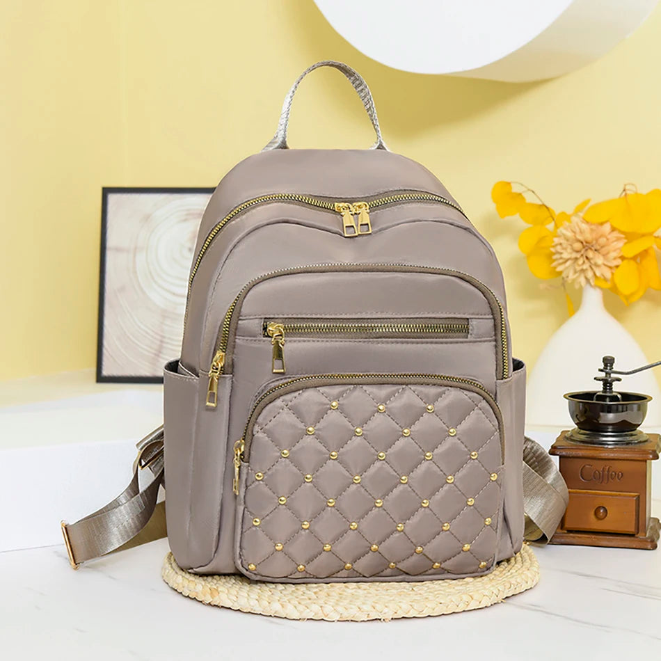 Luxury Designer Women's Oxford Rucksack - High-Quality, Small Schoolbag for Youth and Students, Leisure Outdoor Backpack, Travel Shoulder Bag