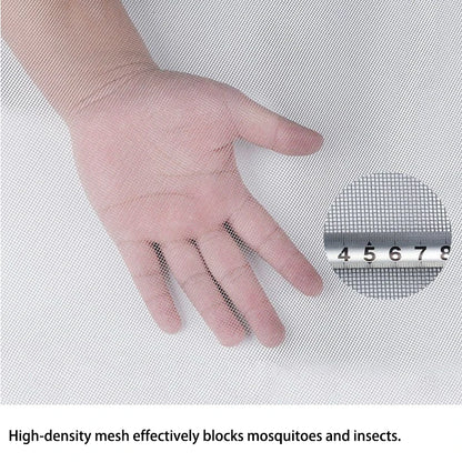 DIY Pet-Proof Window Screen Mesh - Large Mosquito & Insect Resistant Screen for Windows, Balconies & Gardens
