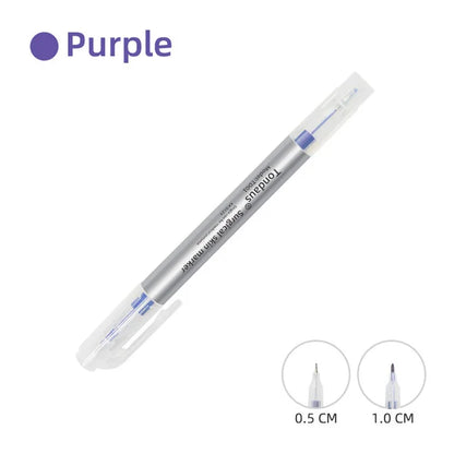 Professional Surgical Sterile Skin Marker Pen – Microblading Tattoo Eyebrow & Lip Marker with Measuring Ruler Set