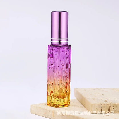 10ml Square Glass Perfume Bottle – Colorful Mini Refillable Spray Vial for Fragrance & Cosmetic Packaging