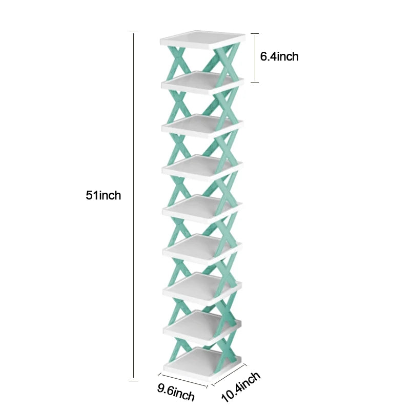 Multi-Layer Detachable Shoe Rack Storage Organizer — Space-Saving Household Shoe Shelf Cabinet