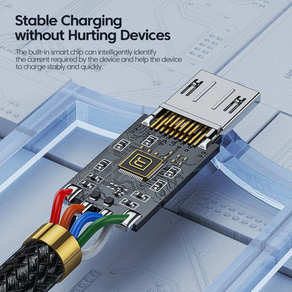 Toocki 2.4A Micro USB Cable – Fast Charging QC PD Data Cord for Samsung S6/S7, Redmi Note, Earphones, Fans