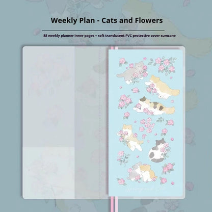 Kinbor Undated Weekly Planner - Illustrated Hardcover To-Do List Notebook
