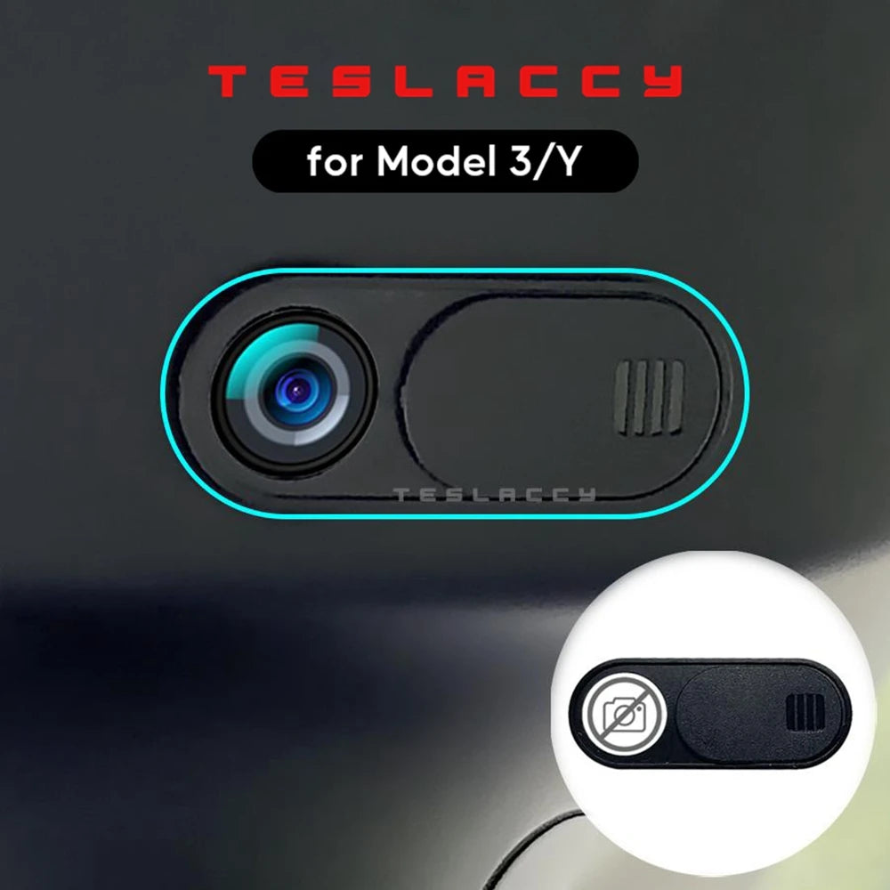 Car Camera Cover for Tesla Model 3 & Y (2024) – Webcam Slide Blocker Privacy Protector, 1/5 Pcs