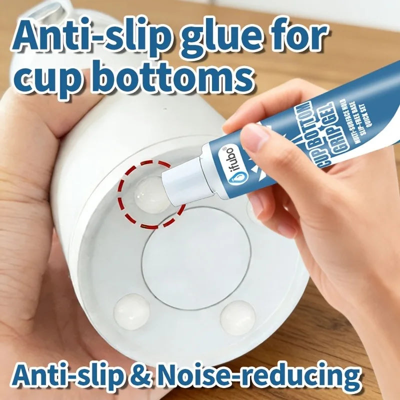 Non-Slip Gel Cup Pads – Silent Grip Anti-Slip Stickers for Mugs, Thermos, Pots, Carpets, Sofa & Toilet Seat Mats