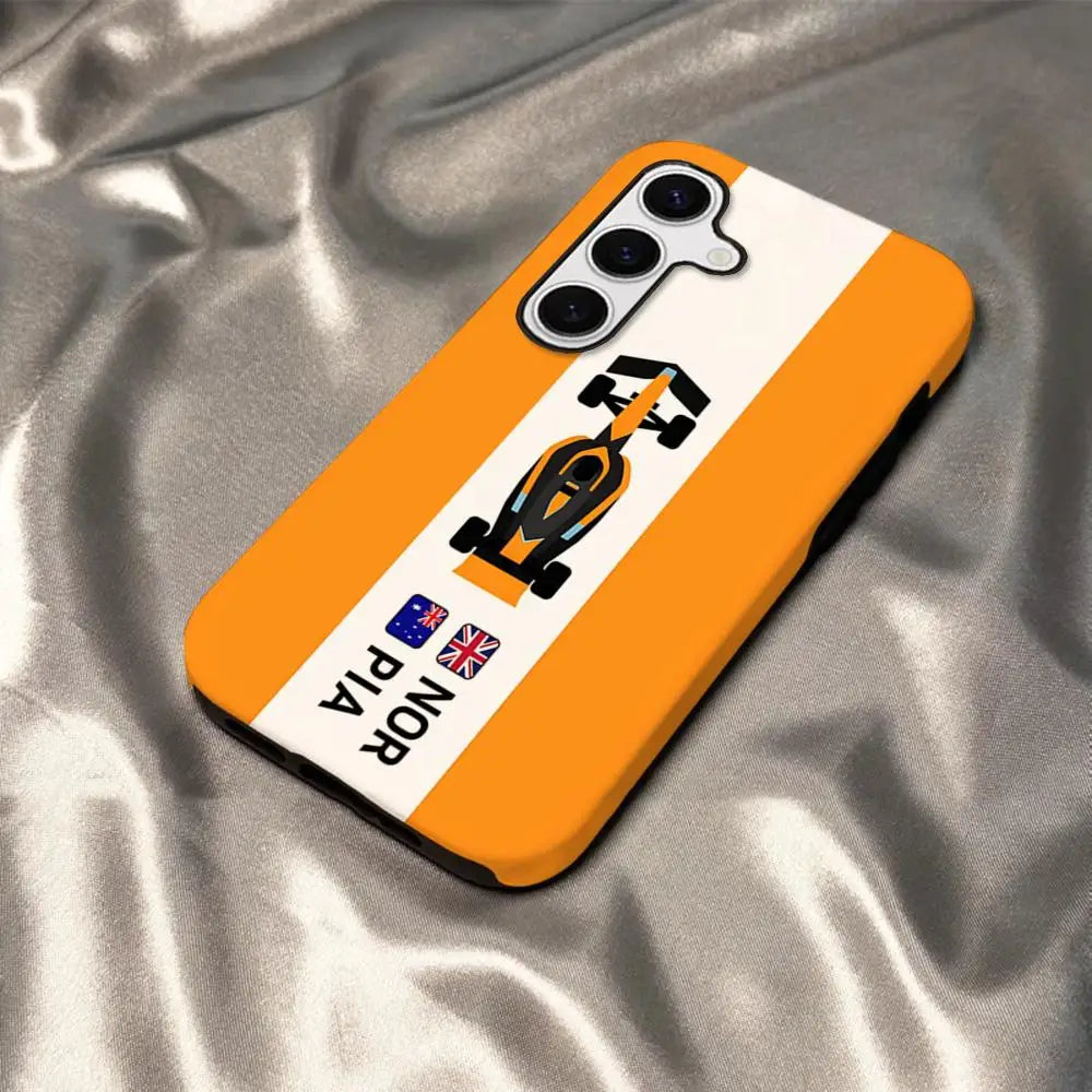Oscar Piastri 81 Phone Case - Glossy HD Hard PC Cover for Samsung Galaxy S25 S24 S23 S22 S21 & A Series