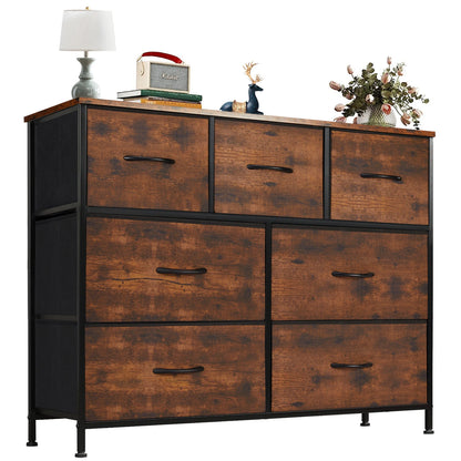 Bedroom Dresser with 7 Fabric Drawers – Organizer Storage Closet & Clothes Display Cabinet for Living Room