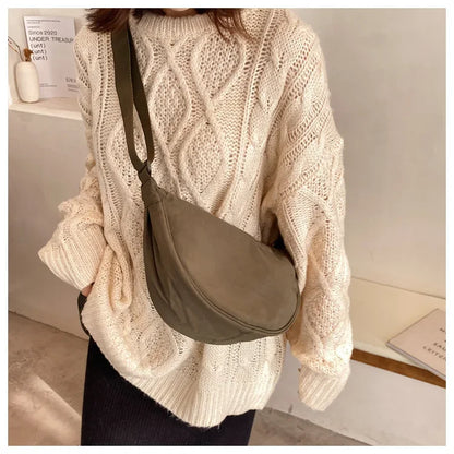 Casual Nylon Hobo Crossbody Bag for Women – Shoulder, Half Moon, Tote Travel Shopper & Purses