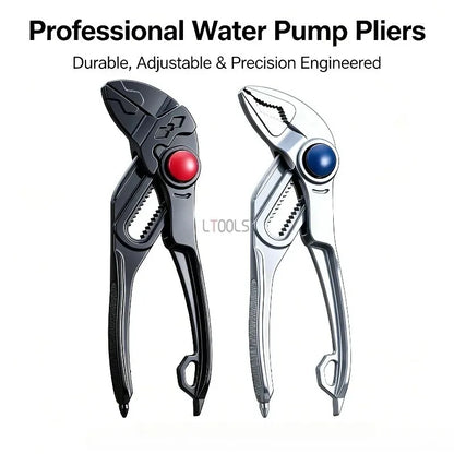 4-Inch Adjustable Water Pump Pliers - Heavy-Duty High-Hardness Multifunctional Pipe Repair Hand Tool