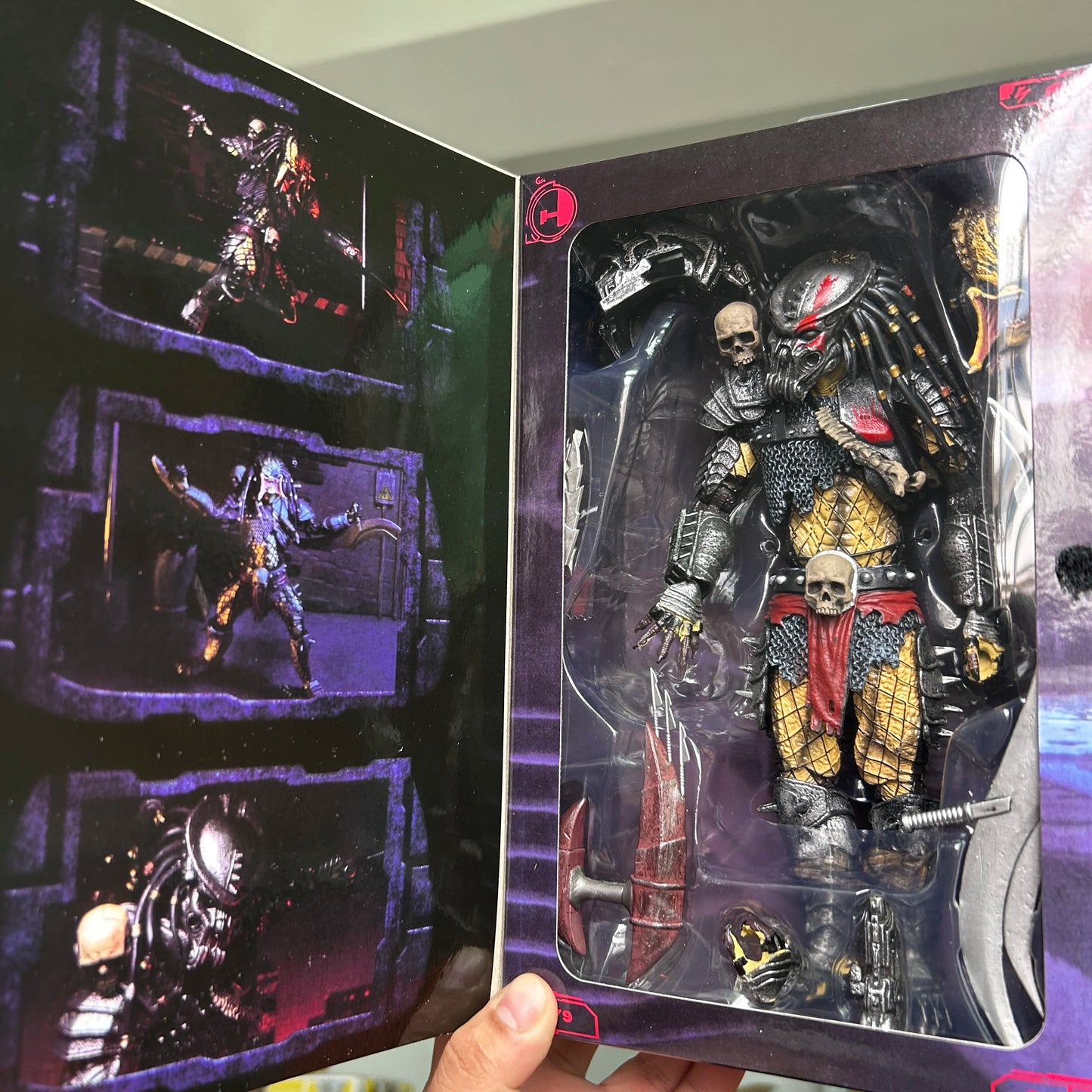 NECA Predator Clan Leader Action Figure — Deluxe Concrete Jungle Alien Warrior Model Toy & Desk Decor Gift