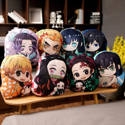Demon Slayer Kimetsu no Yaiba Plush Cushion – Anime Dakimakura Pillow Tanjiro Nezuko Zenitsu Inosuke Kawaii Doll
