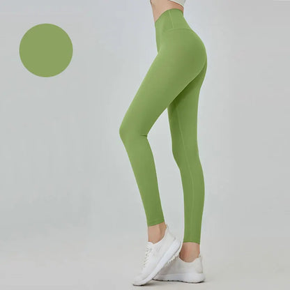 Women's High Waist Seamless Leggings - Naked Feel Push Up Yoga Pants For Fitness, Running & Gym Training