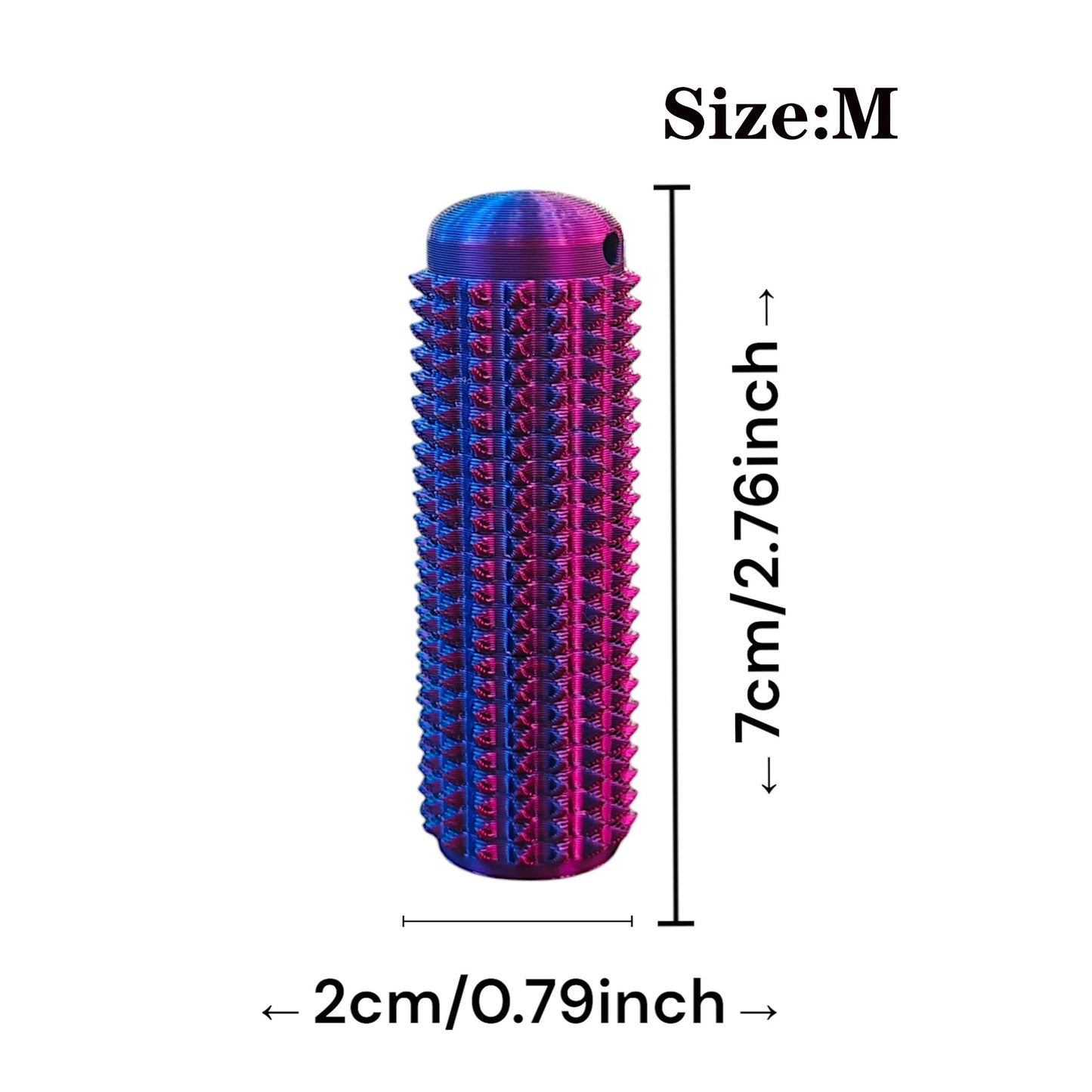 3D Printed Little Ouchies Spiky Sensory Toy — Mini Grippie Fidget Keychain for Stress Relief & Stimming
