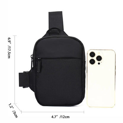 Trendy Men's Oxford Cloth Shoulder Bag | Casual Crossbody Single Shoulder Bag | Diagonal Day Tide Small Square Bag