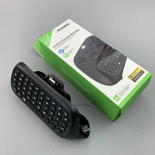 Wireless 2.4GHz Mini Controller Keyboard Chatpad with Audio Jack for Xbox Series X/S