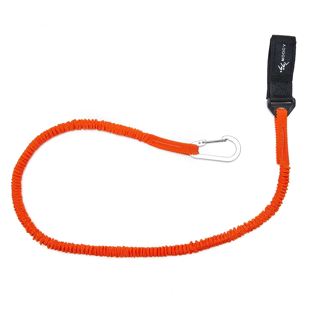 Elastic Kayak Paddle Leash – Adjustable Coiled Lanyard with Safety Hook for Fishing Rod, Pole & Rowing Boat Accessories
