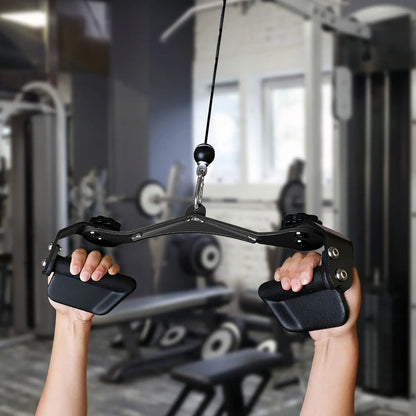 Adjustable Lat Pulldown Bar - Gym Cable Machine Handle for Biceps, Triceps & Back Workouts