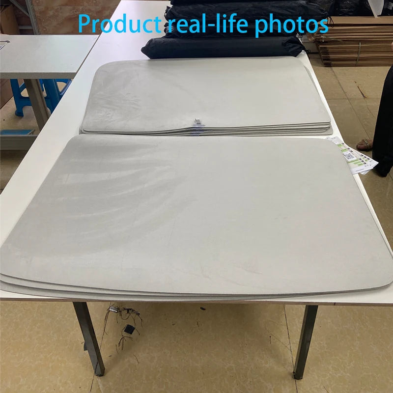 Electrostatic Sunshade for Tesla Model 3 & Y – Ice Cloth Sunroof Front & Rear Glass Skylight Interior Cooling Shade