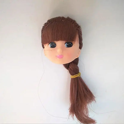 Jenny Licca Doll Heads - Colorful Long Hair DIY Doll Dressing Figures for Girls