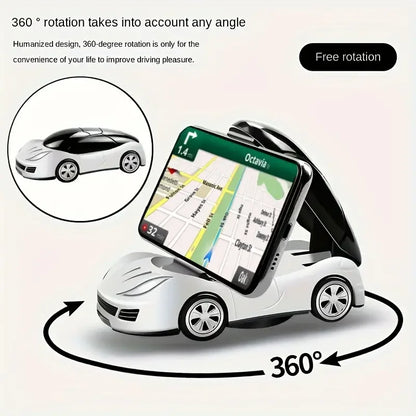 Foldable Car Dashboard Phone Holder – 360° Rotating Universal Mobile Stand, Car Accessories