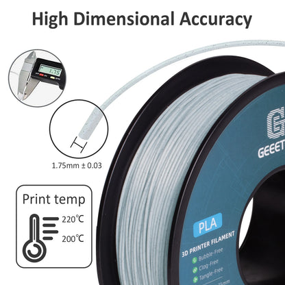 Geeetech Like Marble PLA 3D Printer Filament 1kg 1.75mm — Tangle-Free 3D Printing Wire with Vacuum Packaging