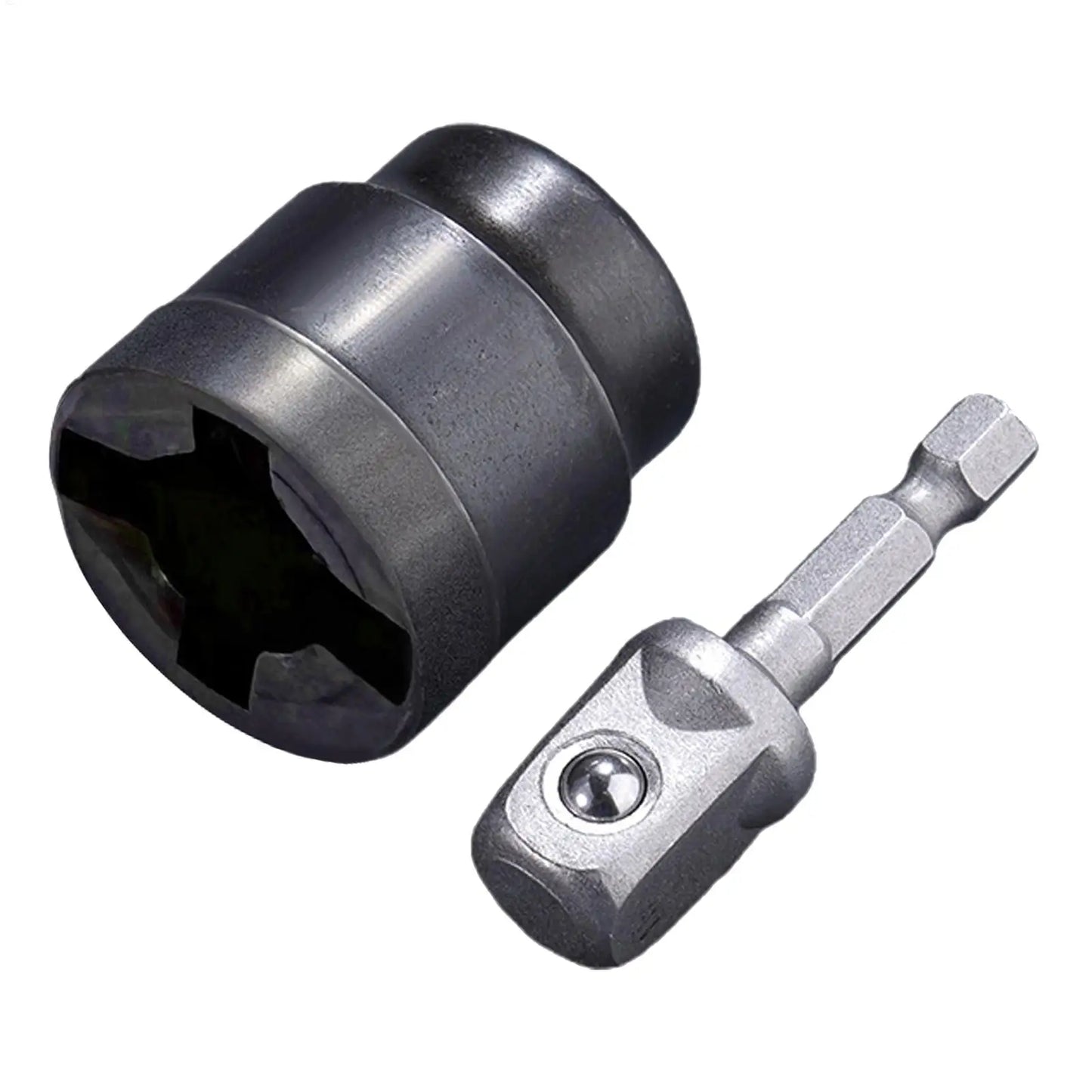 Universal Car Jack Adapter – Scissor & RV Stabilizer Drill Tool with Steel Ball Joint Rod for Impact Wrench and Vehicle Disassembly